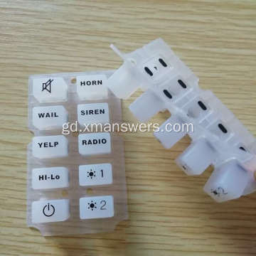 Meur-chlàr Liquid Silicone Rubber LSR Plastic Backlit Keypad